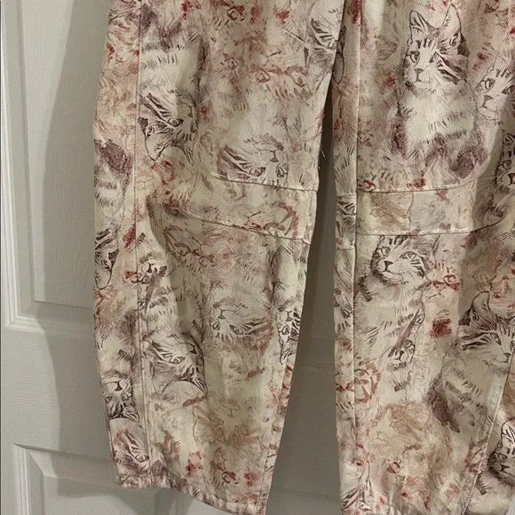 Cat patterned barrel pants - Picture 3 of 4